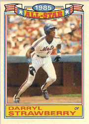 1986 Topps Glossy All-Stars Gray Stock Baseball Cards     019      Darryl Strawberry
